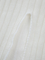 V Yaka Yırtmaçlı Örgü Üst