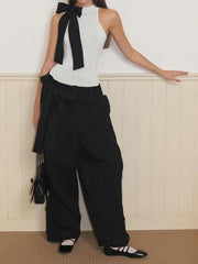 Yarı Şeffaf Fiyonklu Kolsuz Gövde