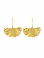 Ginkgo Yaprağı Küpeleri