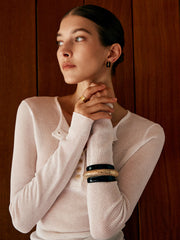 İki Renkli Geniş Çekiçli Bileklik