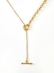 Altın Lariat Y-Kolye