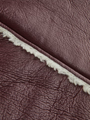 Yaka Kenarlı Kırpılmış Polar Ceket