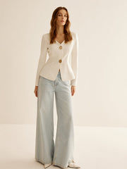 Bölünmüş Skinny Blazer