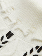 Turtleneck Raw Skirt Twist Kazak