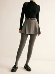 Düz Yumuşak Dokunuşlu Tayt