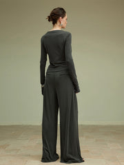 Asimetrik Slim Jersey Eşofman