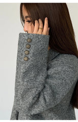 Kemersiz Uzun Tweed Blazer