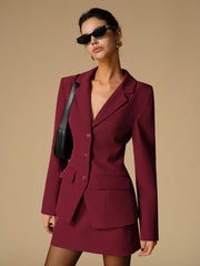Bölünmüş Düğmeli İnce Blazer