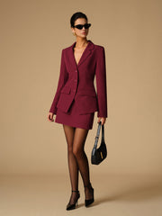 Bölünmüş Düğmeli İnce Blazer