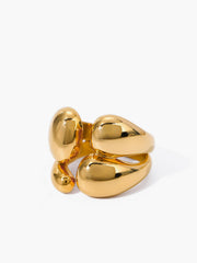 1 Adet Asimetrik Kalın Açık Yüzük