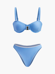 Taraklı Kenarlı Bikini Takımı