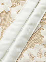 Askısız Çiçekli Dantel Korse Üst