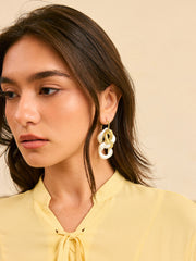 Kalın Zincir Damla Küpeler