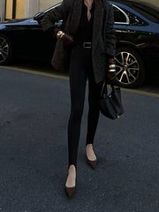 Leopar Yavru Kedi Slingback Ayakkabılar