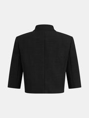Ballanzia Dik Yakalı Metal Düğmeli Blazer