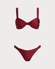 Kırmızı Bralet Bikini Takımı