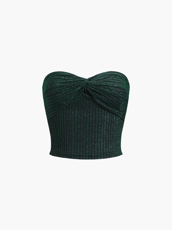 Simli Sevgili Tüp Kırpılmış Üst