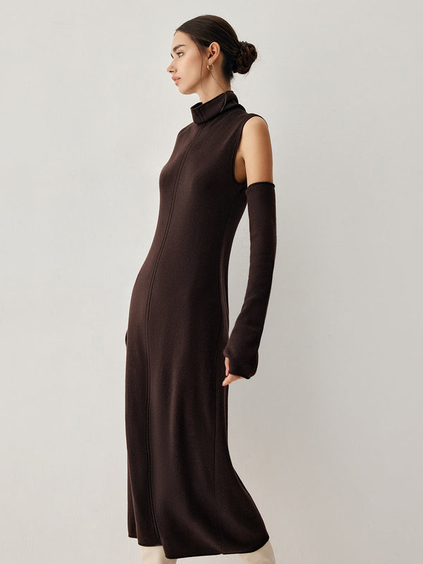 Uzun Kollu Kazak Elbise Ve Eldivenler