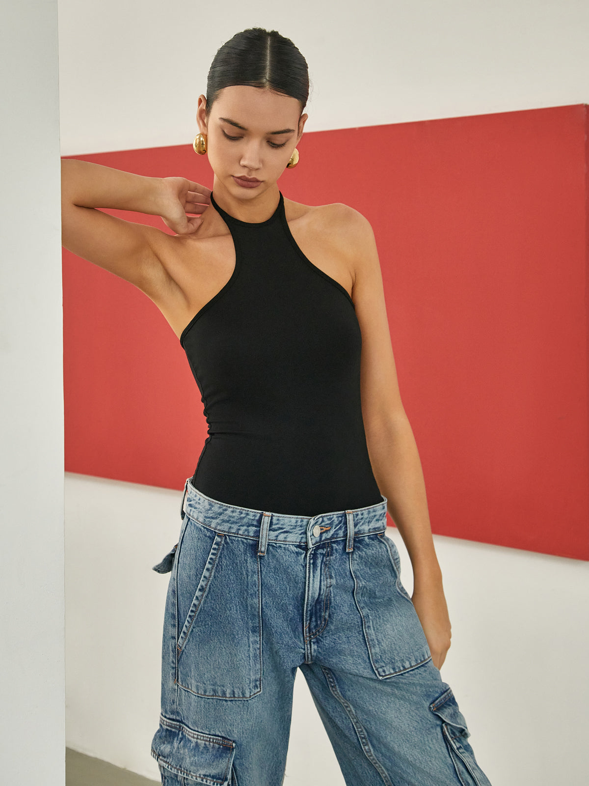 Düz Askılı Tank Top