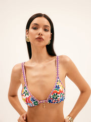 Tropikal Çok Renkli Bikini Takımı