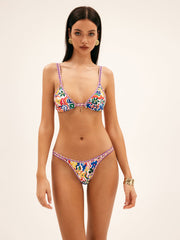 Tropikal Çok Renkli Bikini Takımı