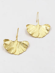 Ginkgo Yaprağı Küpeleri