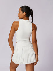 Polo Yakalı Dar Tank Top