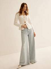 Bölünmüş Skinny Blazer