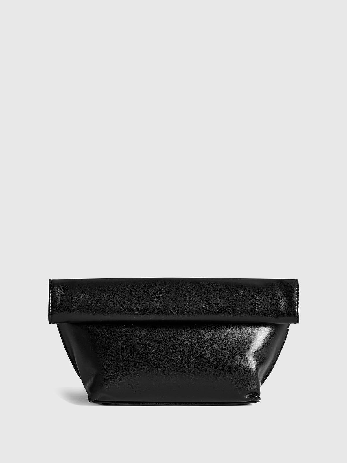 Minimalist Kıvrımlı Kenarlı Zarf Çanta