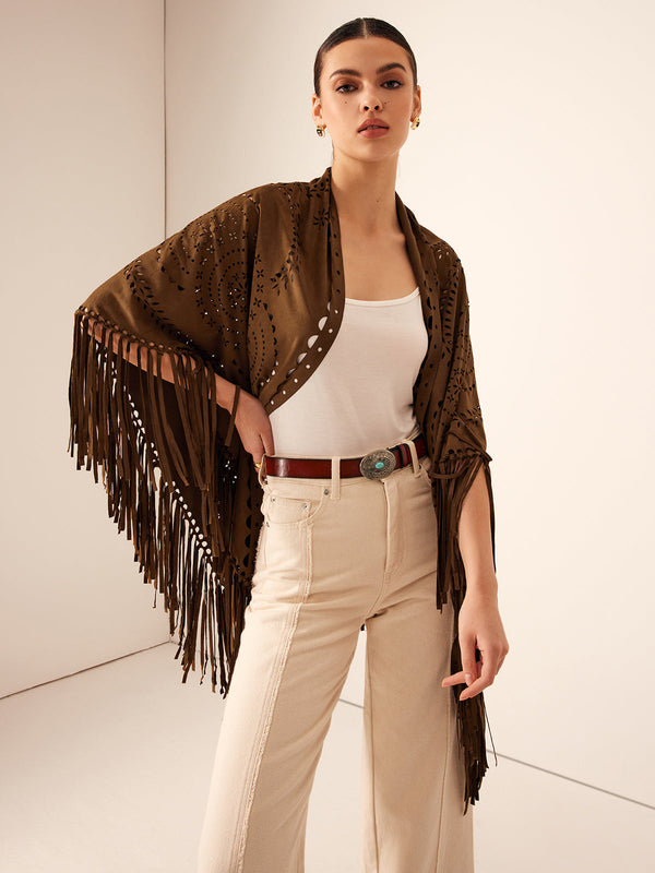 Boheme Hollow Püskül Şal