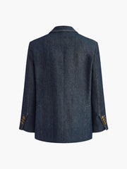 Pamuklu Yaka Kot Blazer