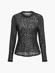 Leopar Baskılı Şeffaf Eşofman