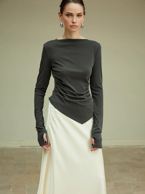 Asimetrik Slim Jersey Eşofman