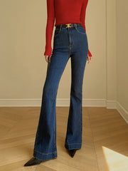 Kemersiz Kot Slim Bootcut Pantolon