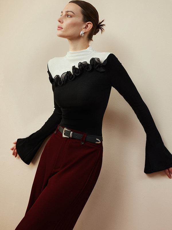 Romance Dik Yaka Volanlı Eşofman