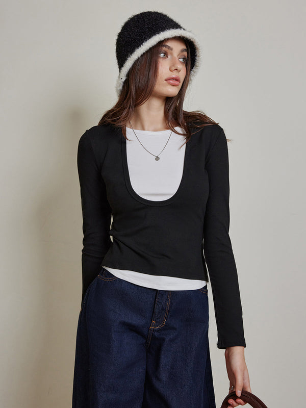 2'Si 1 Arada Renk Bloklu Forma Üst