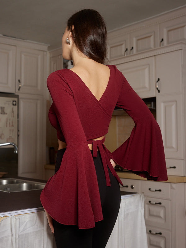 Kırpılmış Volanlı Kravatlı Eşofman