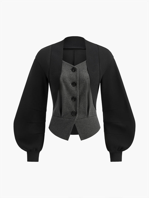 2'Si 1 Arada Fener Kollu Tüvit Ceket