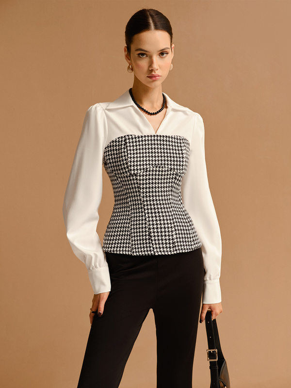 2'Si 1 Arada Houndtooth Polo Eşofman