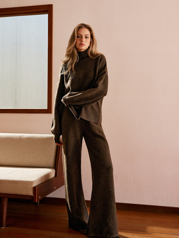 Elastik Bel Kazak Pantolon