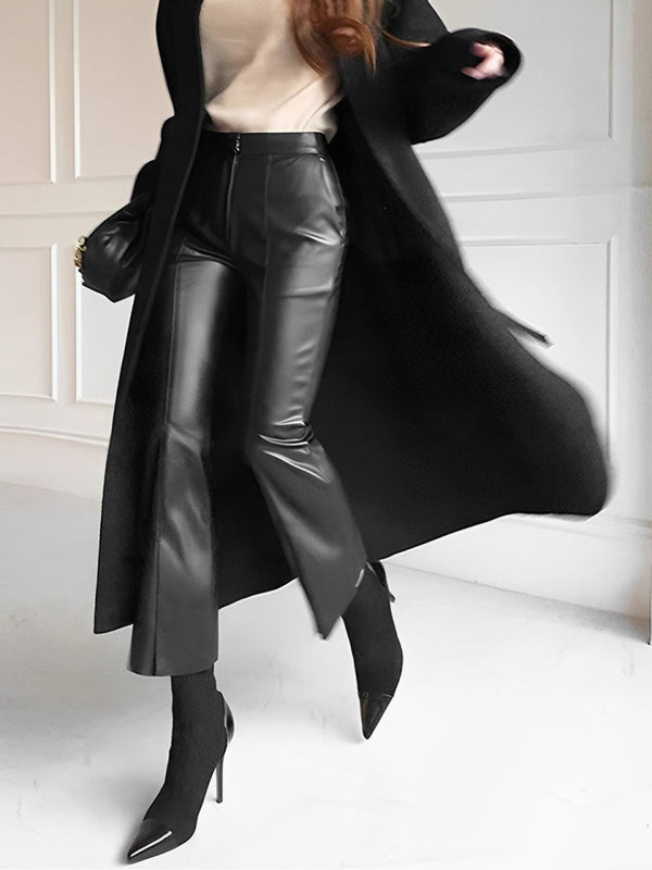 Deri Dar Kesim Pantolon