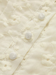 Dantel Kenarlı Çiçekli Peplum Üst