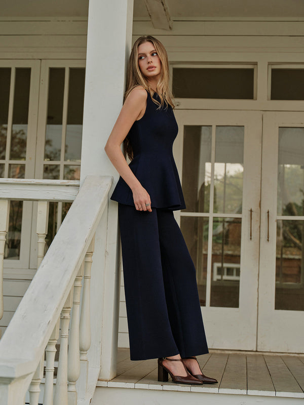 Günlük Lastikli Bel Kazak Pantolon