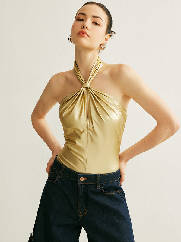 Pu Çapraz Sırtlı Halter Body