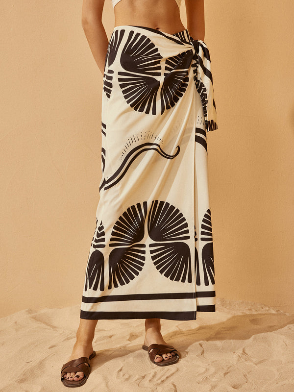 Düğümlü Çiçekli Etek