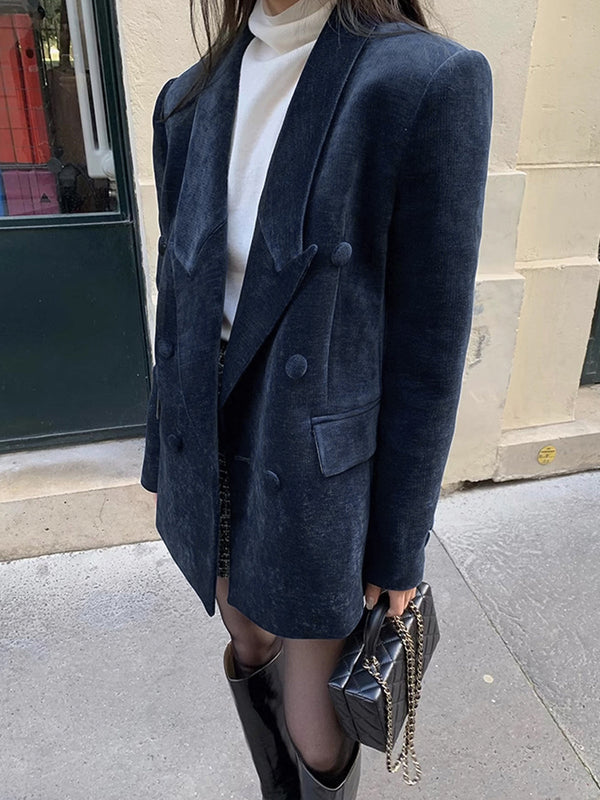 Şık Shift Düğmeli Blazer