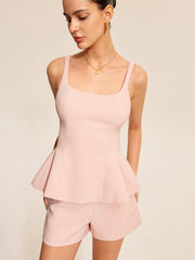 Peplum Atlet Şort Takımı