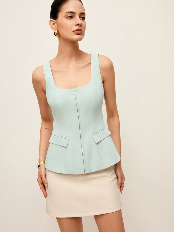 Cepli Fermuarlı Ön Üst