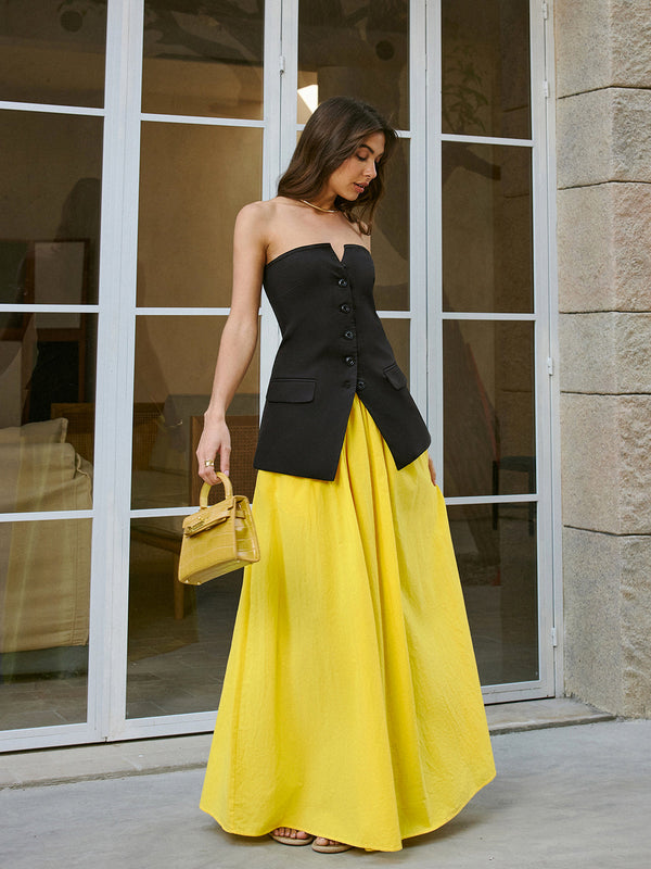 Pamuklu Cep Detaylı Etek