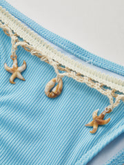 Kabuk Charm Trim Bağcıklı Bikini Takımı